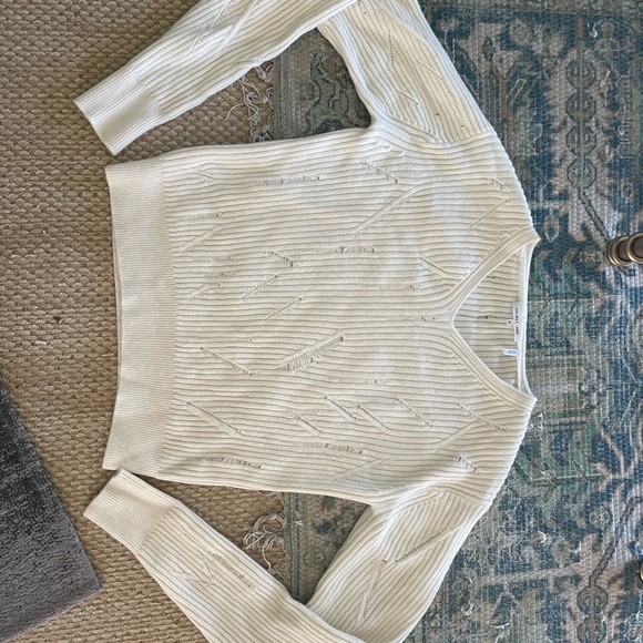 Helmet Lang distressed wool sweater - size Medium - Picture 1 of 2